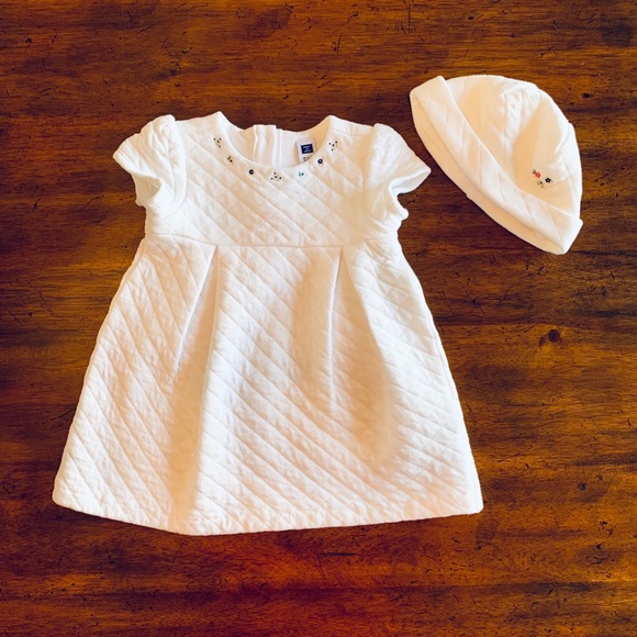 Janie and Jack Other - Janie and Jack Quilted Dress & Beanie 24 months